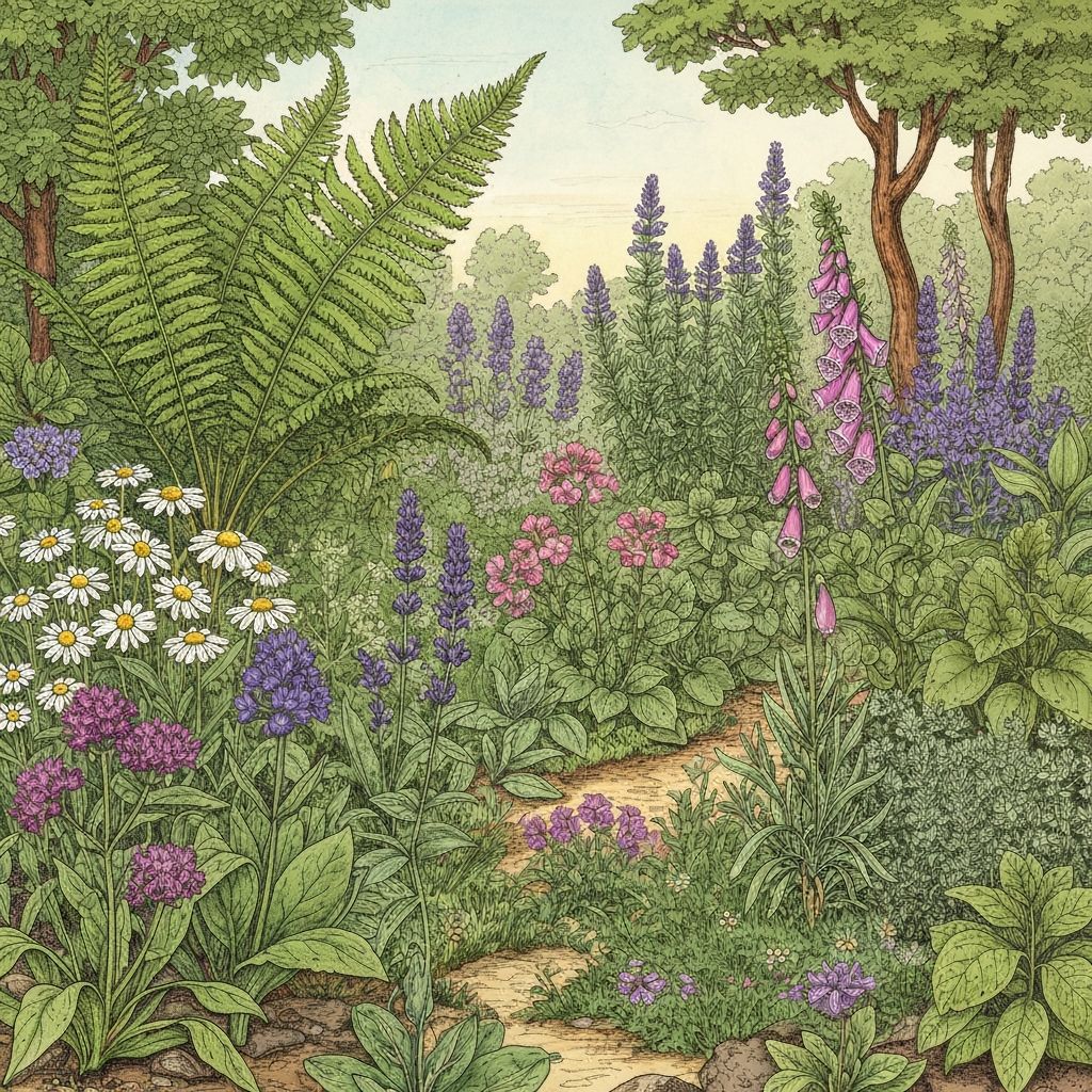 Ancient herbal garden